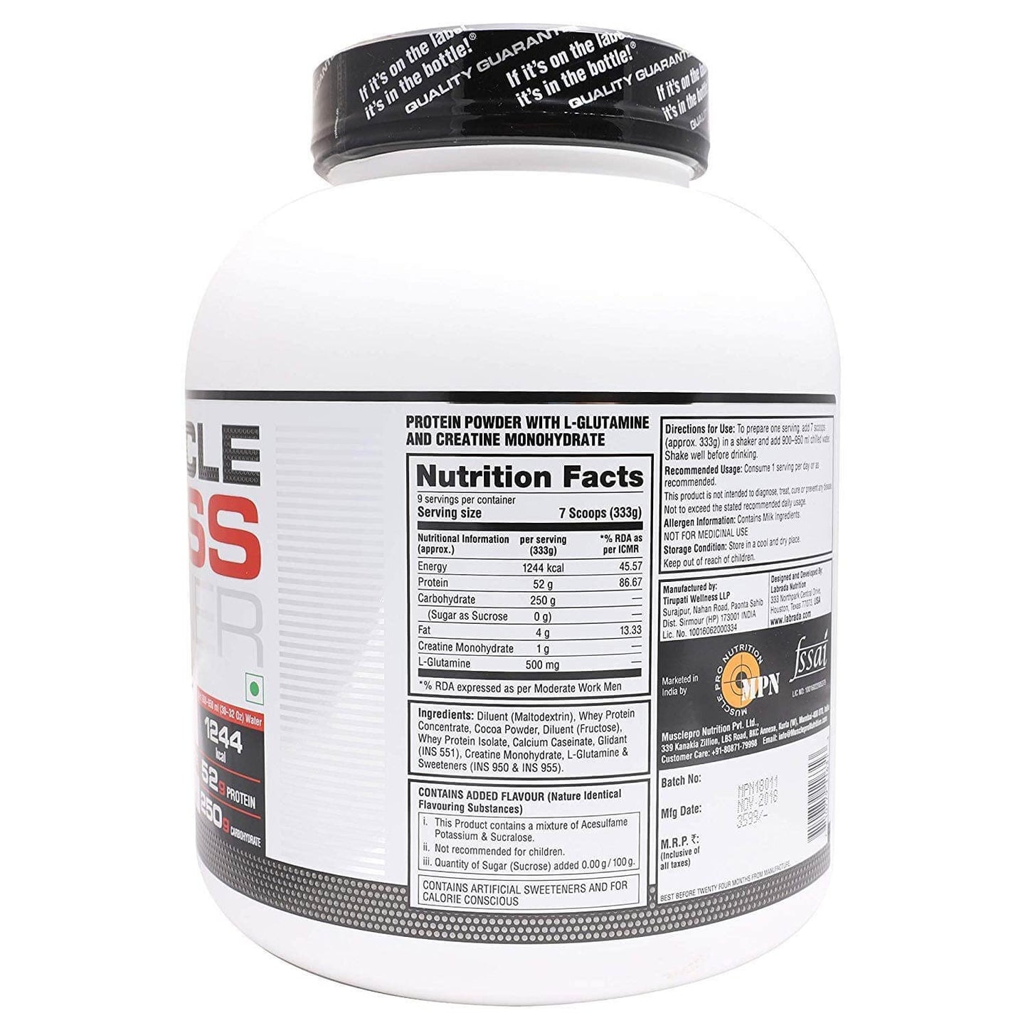 Labrada Muscle Mass Gainer (Chocolate)
