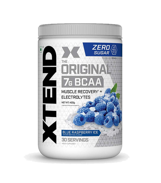 Scivation Xtend BCAAs Powder for Adults(Pre-Workout, 7g BCAAs, 0g Carbs,Sugar & Calories, 3.5 Leucine, 2.5g L-Glutamine, 1g Citrulline Malate) - 402 gm, 30 Servings